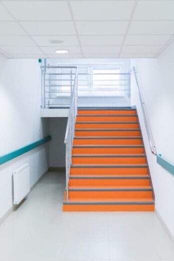 stairs, corridor, hospital, orange, stairs, stairs, stairs, stairs, stairs, hospital, hospital, hospital